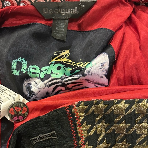 desigual coat jacket size 38 - Picture 13 of 14